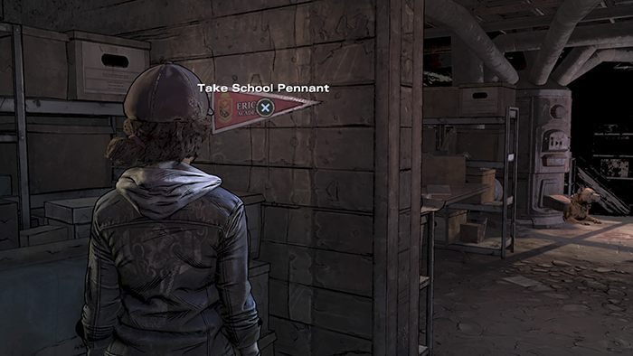 Sketch Pad - zaraz obok School Pennant, na lewo od Rosie na półce leży ten przedmiot - Trofea i osiągnięcia Epizod 3 Walking Dead Ostatni sezon - The Walking Dead The Final Season - poradnik do gry