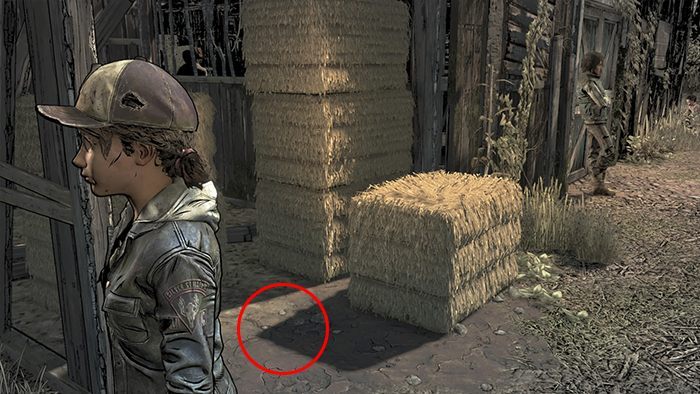 Wind Chime - po prawej stronie drewnianego domu na ścianie wisi finałowa znajdźka tego epizodu - Trofea i osiągnięcia Epizod 3 Walking Dead Ostatni sezon - The Walking Dead The Final Season - poradnik do gry