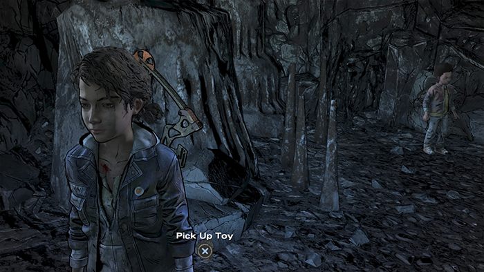 Crystal - w tym samym pomieszczeniu co znajdźka wyżej, leży ona po drugiej stronie jaskini - Trofea i osiągnięcia w Epizodzie 4 Take Us Back - The Walking Dead The Final Season - poradnik do gry