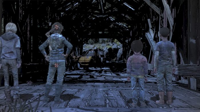 Teraz po krótkim QTE i po przykrych wydarzeniach związanych z nogą Clem, będziecie podążać aż do stodoły Jamesa czyszcząc sobie drogę z nieumarłych gryzoni za pomocą siekiery w standardowy sposób w The Walking Dead - The Final Season - Solucja Epizodu 4 Take Us Back - Rozdział 2 - The Walking Dead The Final Season - poradnik do gry