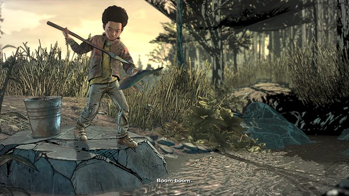 Pohuśtajcie się na oponie, zjedzcie posiłek i wyślijcie Tenna/Violet na zwiad, następnie porozmawiajcie z Clementine i udajcie się do swojego pokoju - Solucja Epizodu 4 Take Us Back - Rozdział 3 - The Walking Dead The Final Season - poradnik do gry