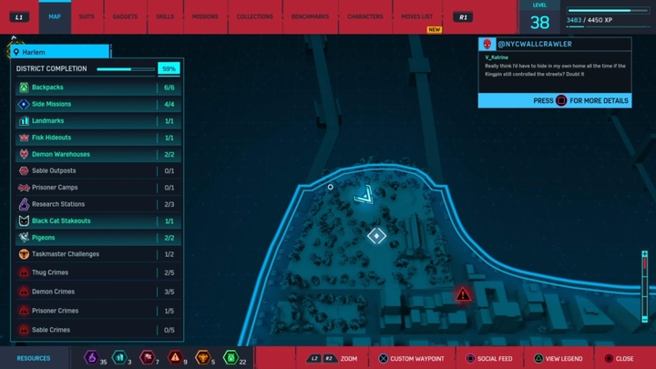 Musisz dostać do Harlemu, w północny róg dzielnicy - Marvels Spider-Man: Grób Wujka Bena - gdzie znaleźć? - Marvels Spider-Man - poradnik do gry