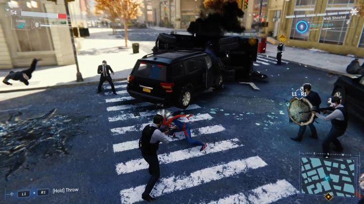 Zacznijmy od podstaw, czyli od walki na ziemi - Marvels Spider-Man: Podstawy walki - jak walczyć? - Marvels Spider-Man - poradnik do gry