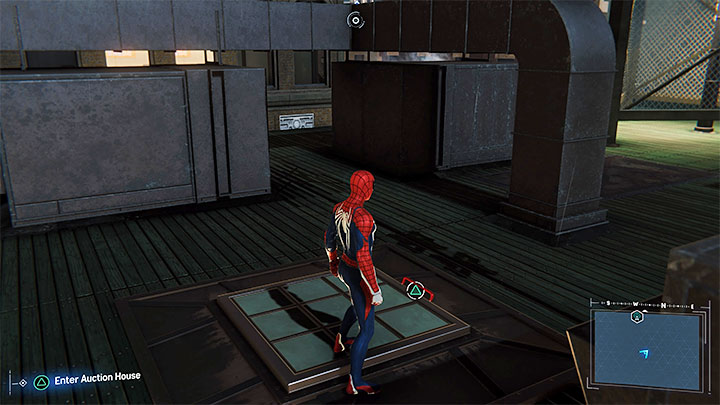 W celu rozpoczęcia misji musicie przedostać się do domu aukcyjnego - Marvels Spider-Man: Nie dotykać eksponatów (Dont Touch the Art) - solucja, opis przejścia - Marvels Spider-Man - poradnik do gry