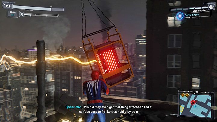 W okolicy są 4 kolejne transformatory i musicie je sabotować w identyczny sposób, tzn - Marvels Spider-Man: Pod rynnę (Into the Fire) - solucja, opis przejścia - Marvels Spider-Man - poradnik do gry