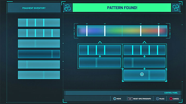 Na powyższym obrazku znajdziecie rozwiązanie minigierki związanej z szukaniem odpowiedniego wzoru - Marvels Spider-Man: Zatrute ulice (Streets of Poison) - solucja, opis przejścia - Marvels Spider-Man - poradnik do gry
