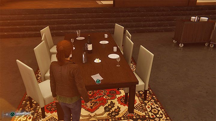 Podejdźcie teraz do stołu obiadowego i podnieście z niego notatkę - Marvels Spider-Man: Wstąp w me progi... (Step Into My Parlour...) - solucja, opis przejścia - Marvels Spider-Man - poradnik do gry