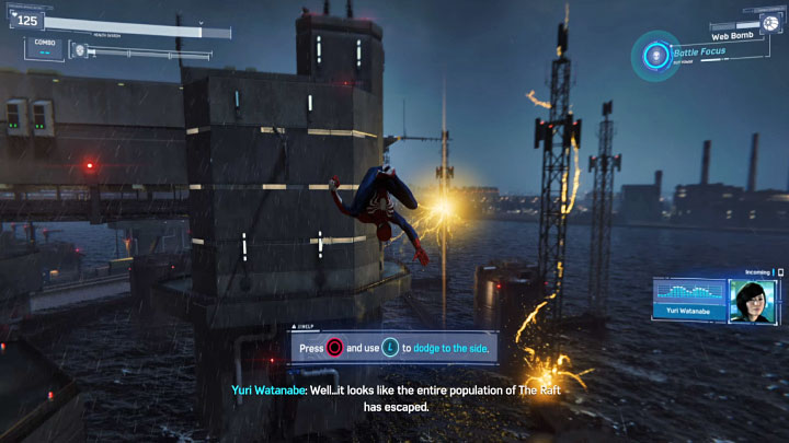 Kontynuujcie pościg za uciekającym Electro - Marvels Spider-Man: Vulture i Electro - bossowie, jak pokonać? - Marvels Spider-Man - poradnik do gry