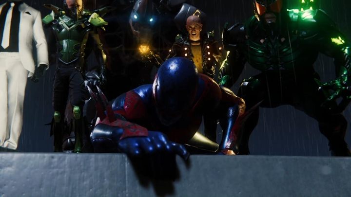 Na szczycie załączy się cut-scenka z połączonego ataku złoczyńców, którzy pokonają Spider-Mana - Marvels Spider-Man: Vulture i Electro - bossowie, jak pokonać? - Marvels Spider-Man - poradnik do gry