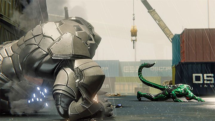 Po tym jak Scorpion zostanie pokonanie wznówcie atakowanie Rhino - Marvels Spider-Man: Scorpion i Rhino - bossowie, jak pokonać? - Marvels Spider-Man - poradnik do gry