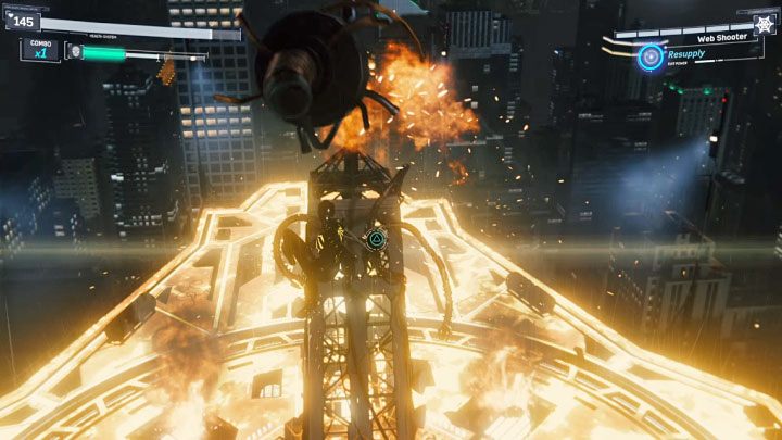 Szukajcie okazji do łapania w locie obiektów rzucanych przez Octaviusa - Marvels Spider-Man: Finałowy boss Doktor Octavius - jak pokonać? - Marvels Spider-Man - poradnik do gry