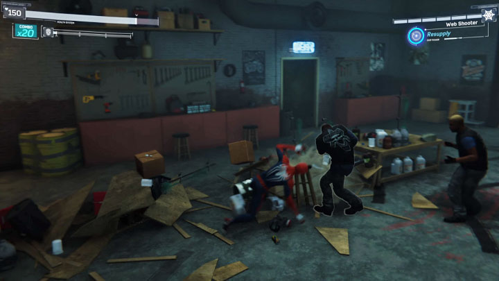 Do walk po pewnym czasie dołączą inni członkowie gangu - Marvels Spider-Man: Tombstone - opcjonalny boss, jak pokonać? - Marvels Spider-Man - poradnik do gry