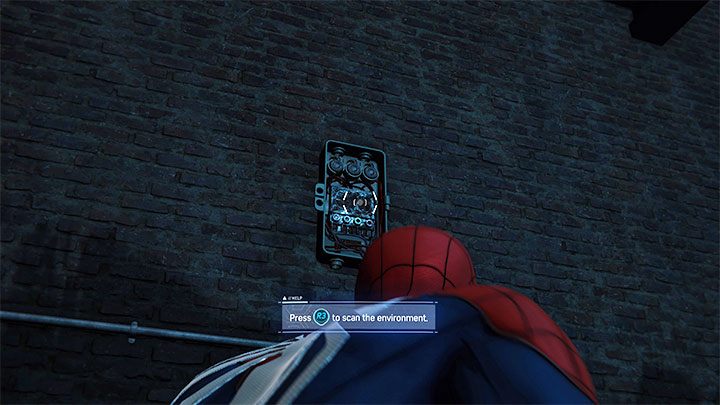 Przeskanujcie otoczenie (R3 na padzie) - Marvels Spider-Man: Zawiła sprawa (Wheels within Wheels) - solucja, opis przejścia - Marvels Spider-Man - poradnik do gry
