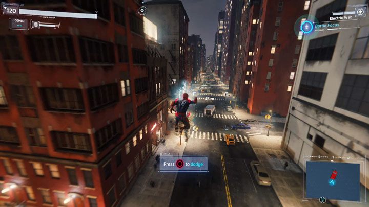 Po pokonaniu kilku fal wrogów, rozpoczniecie pościg za ciężarówką - Marvels Spider-Man: Zawiła sprawa (Wheels within Wheels) - solucja, opis przejścia - Marvels Spider-Man - poradnik do gry