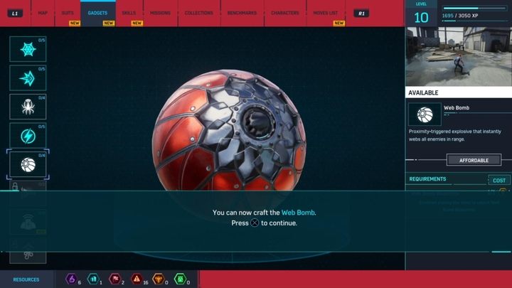 Peter stworzy nowy gadżet - Sieciobombę (Web Bomb) - Marvels Spider-Man: Nie ma to jak w domu (Home Sweet Home) - solucja, opis przejścia - Marvels Spider-Man - poradnik do gry