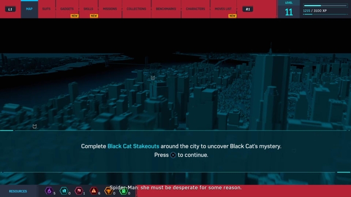 Po odnalezieniu figurki czarnego kota musicie wykonać jej zdjęcie (R1 na padzie) - Marvels Spider-Man: Zagadka (Stakeout); Na sofce (Couch Surfing) - solucja, opis przejścia - Marvels Spider-Man - poradnik do gry