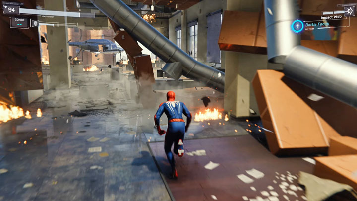 Wbijecie się do wnętrza budynku - Marvels Spider-Man: Kropla, która przelała czarę (Straw, Meet Camel) - solucja, opis przejścia - Marvels Spider-Man - poradnik do gry