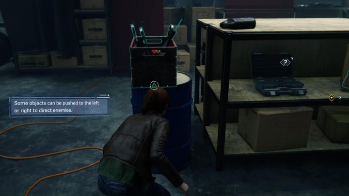 Wcielicie się w MJ - przed Wami etap skradankowy, w którym nie możecie zostać wykryci (oznaczałoby to automatyczną porażkę) - Marvels Spider-Man: Randka (Dinner Date) - solucja, opis przejścia - Marvels Spider-Man - poradnik do gry