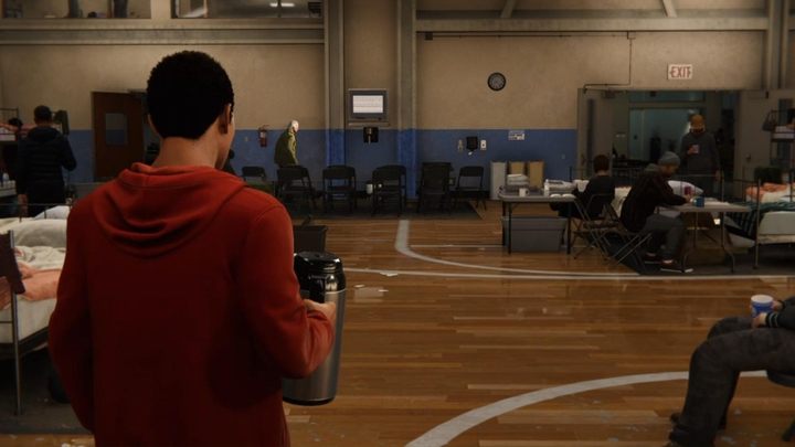 Wejdźcie na skrzynkę i przeskoczcie nad murem - Marvels Spider-Man: Pierwszy dzień (First Day) - solucja, opis przejścia - Marvels Spider-Man - poradnik do gry