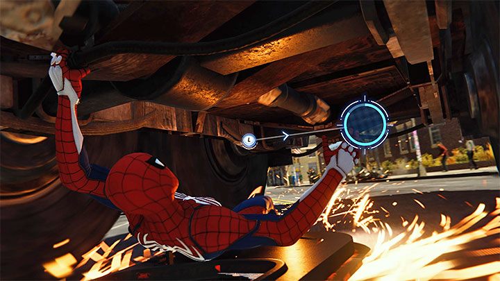 Końcowa część pościgu to nowa sekwencja QTE - Marvels Spider-Man: Kurs kolizyjny (Collision Course) - solucja, opis przejścia - Marvels Spider-Man - poradnik do gry