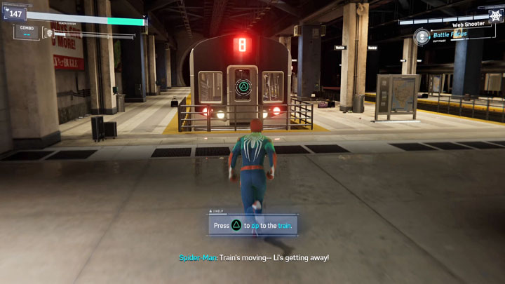 Po bitwie wyruszcie do żółtego znacznika - Marvels Spider-Man: Ten, który uciekł (The One That Got Away) - solucja, opis przejścia - Marvels Spider-Man - poradnik do gry