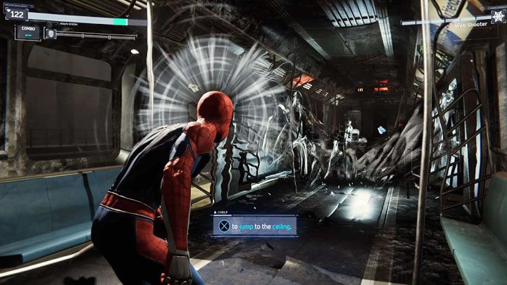 Martin Li wznowi dotychczasowe ataki dystansowe oraz zacznie stosować nowy rodzaj ataku - to fala uderzeniowa przemieszczająca się po ziemi i ścianach - Marvels Spider-Man: Ten, który uciekł (The One That Got Away) - solucja, opis przejścia - Marvels Spider-Man - poradnik do gry