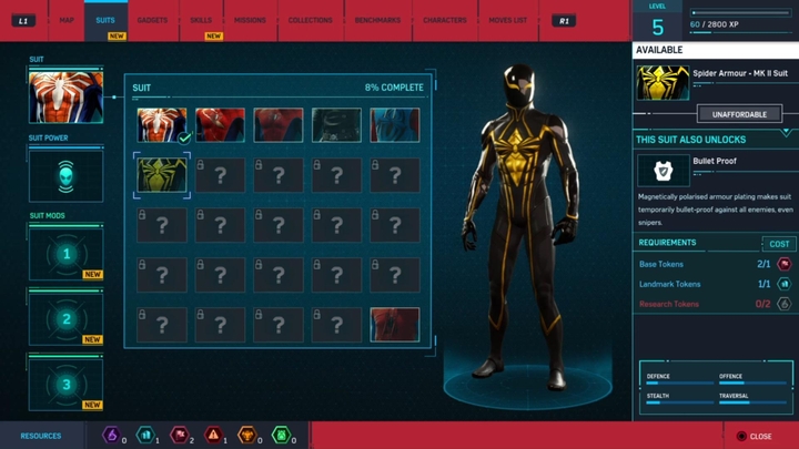 W grze znajdziesz ponad 25 kostiumów Spider-Mana, z różnymi specjalnymi mocami - Marvels Spider-Man: Porady na start - lista - Marvels Spider-Man - poradnik do gry