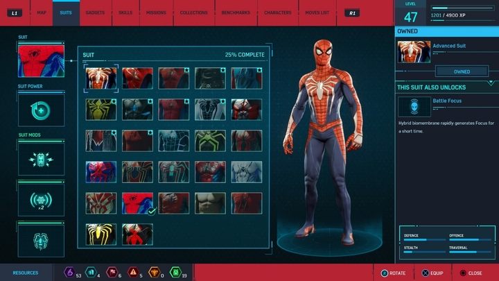 Koszt stworzenia: Kostium stworzysz wraz z postępami w głównej fabule - praktycznie na początku rozgrywki - Marvels Spider-Man: Wszystkie kostiumy bohatera - lista - Marvels Spider-Man - poradnik do gry
