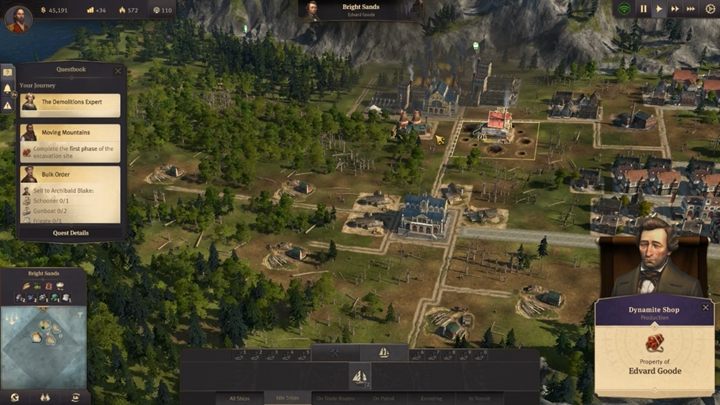 Aby wysadzić głazy potrzebujesz speca od wybuchów - Rozdział 2 - A Sign of Fire | Kampania fabularna Anno 1800 - Anno 1800 - poradnik do gry