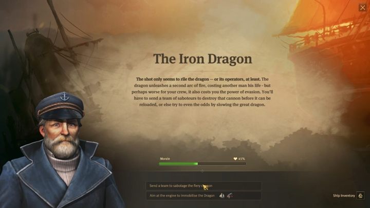 Co jakiś czas, wysłana przez ciebie załoga natrafi na specjalne wydarzenia i będziesz mógł podjąć decyzję co dalej - Rozdział 2 - A Sign of Fire | Kampania fabularna Anno 1800 - Anno 1800 - poradnik do gry