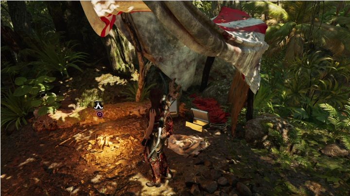 Sextant (2) - aby dostać się do tego reliktu musisz pierw wspiąć się po drzewie, a potem przeskoczyć z niego na skalną półkę - Relikty, dokumenty i skrzynie skarbów w Peruwiańskiej dżungli | Sekrety - Shadow of the Tomb Raider - poradnik do gry