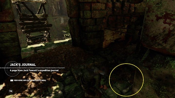 Jacks Journal (1) - ten dokument znajdziesz w głównym pomieszczeniu, w grobowcu Judges Gaze - Relikty, dokumenty i skrzynie skarbów w Peruwiańskiej dżungli | Sekrety - Shadow of the Tomb Raider - poradnik do gry