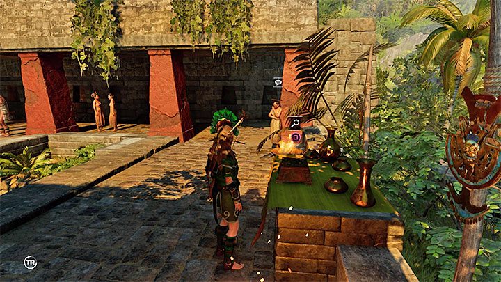 Waza (2) znajduje się wewnątrz skrzyni postawionej na ołtarzu w górnym mieście - Relikty w Ukrytym Mieście | Sekrety w Shadow of the Tomb Raider - Shadow of the Tomb Raider - poradnik do gry