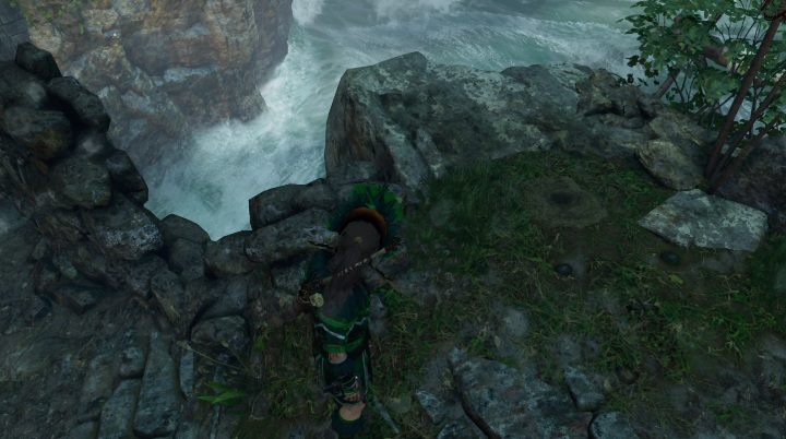 Drugą skrytkę (2) zobaczysz na wysepce pomiędzy świątynią a więzieniem - Skrzynie i skrytki surwiwalowe w Ukrytym Mieście | Sekrety w Tomb Raider - Shadow of the Tomb Raider - poradnik do gry