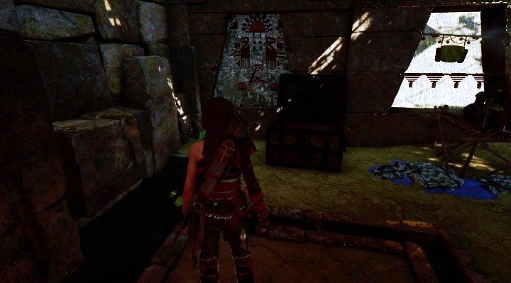 Drugą skrzynię (2) znajdziesz w jednej z chat w wiosce - Skrzynie i skrytki surwiwalowe w Ukrytym Mieście | Sekrety w Tomb Raider - Shadow of the Tomb Raider - poradnik do gry