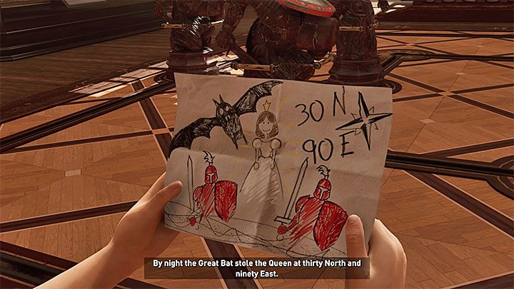 Zanim zajmiesz się rozwiązywaniem zagadki przyjrzyj się kartce z rysunkiem (powyższy obrazek) - Dostanie się do Zakazanego Grobowca i uwolnienie Białej Królowej - Shadow of the Tomb Raider - poradnik do gry