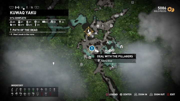 Misję Deal with the Pillagers rozpoczniesz w miejscu oznaczonym na screenie - Misje poboczne w Kuwak Yaku w Shadow of the Tomb Raider - Shadow of the Tomb Raider - poradnik do gry