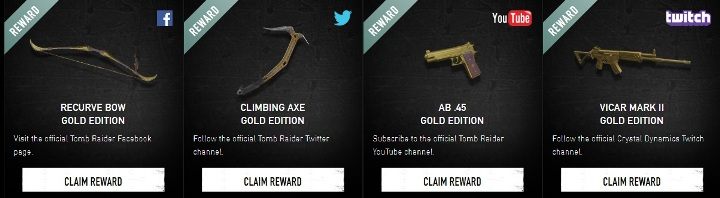 Do wyboru są 4 złote bronie, każdą z nich możesz zdobyć - Złote bronie w Shadow of the Tomb Raider - Shadow of the Tomb Raider - poradnik do gry