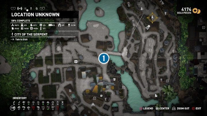 Na screenie powyżej zaznaczyliśmy miejsce gdzie czeka na ciebie chłopiec, gdy z nim porozmawiasz dostaniesz misję poboczną - Misje poboczne w Ukryte Miasto w Shadow of the Tomb Raider - Shadow of the Tomb Raider - poradnik do gry