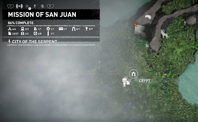 Krypta ta znajduje się w północnej części lokacji, w środku dżungli - Misje poboczne w Misja San Juan w Shadow of the Tomb Raider - Shadow of the Tomb Raider - poradnik do gry