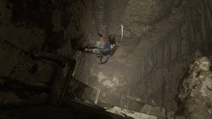 Aby dostać się do sarkofagu i Izabelli musisz zejść po dwóch ścianach do wspinaczki - Misje poboczne w Misja San Juan w Shadow of the Tomb Raider - Shadow of the Tomb Raider - poradnik do gry