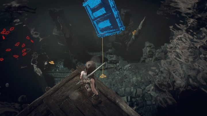 Twoim pierwszym zadaniem będzie odcięcie lin od tratwy - Misje poboczne w Misja San Juan w Shadow of the Tomb Raider - Shadow of the Tomb Raider - poradnik do gry