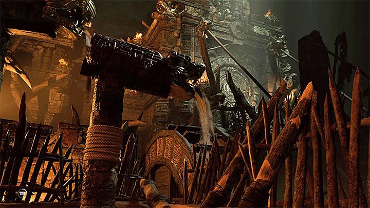 Pozostało ci już tylko poprawić położenie górnej konstrukcji z głową węża - Zagadka z bramą Oka Węża w Cenotes w Shadow of the Tomb Raider - Shadow of the Tomb Raider - poradnik do gry