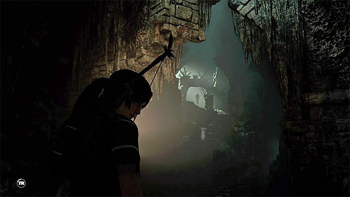 Przepłyń przez zalany korytarz żeby dotrzeć do dużej jaskini - Jak zdobyć strzelbę w Shadow of the Tomb Raider? - Shadow of the Tomb Raider - poradnik do gry