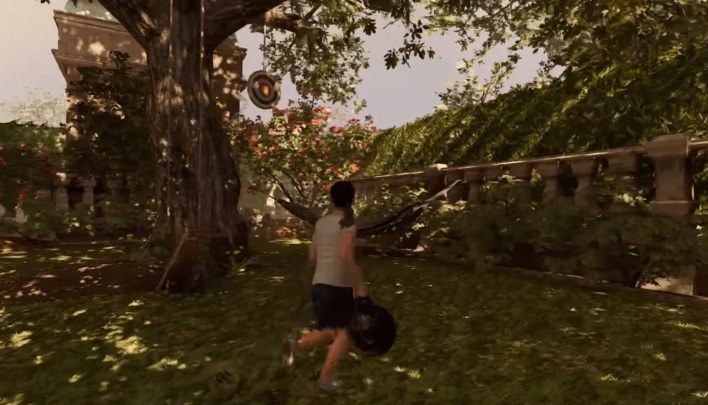 Ostatnią tarczę znajdziesz po lewej stronie od trzech wcześniejszych - Wyzwania w Posiadłości Croftów | Sekrety w Shadow of the Tomb Raider - Shadow of the Tomb Raider - poradnik do gry