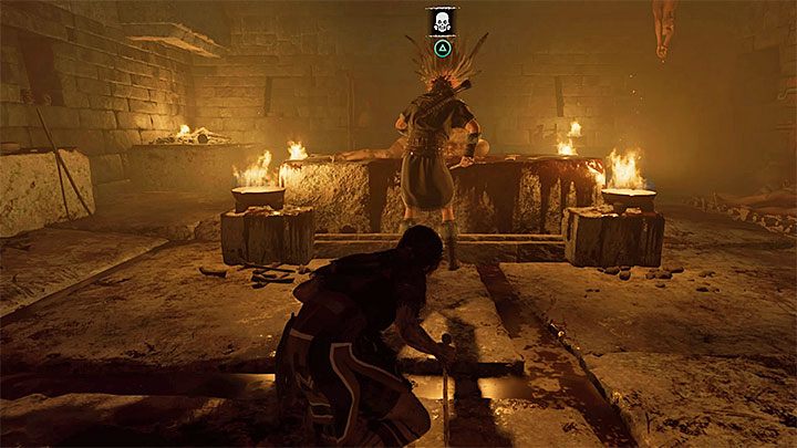 Lara musi przeciskać się przez wąski tunel będąc otoczona zwłokami i szczątkami ciał - Zbadanie Brzucha Węża i Głowy Węża - Ukryte Miasto - Shadow of the Tomb Raider - Shadow of the Tomb Raider - poradnik do gry