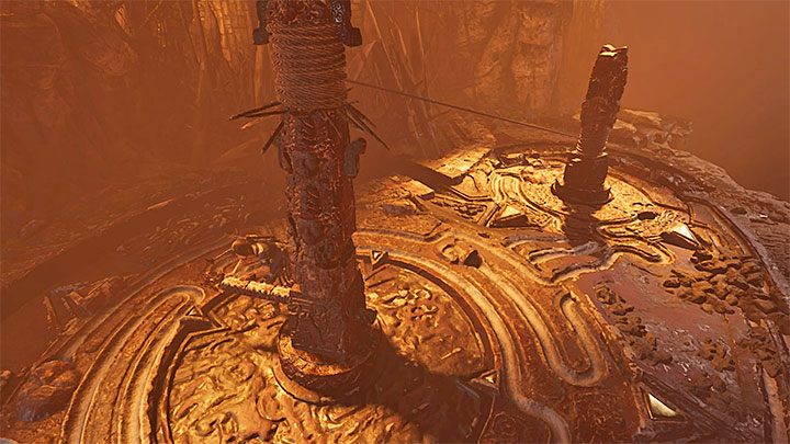 Podejdź do dźwigni przy większym słupie i zacznij ją popychać - Zbadanie Brzucha Węża i Głowy Węża - Ukryte Miasto - Shadow of the Tomb Raider - Shadow of the Tomb Raider - poradnik do gry