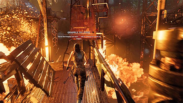 Po skorzystaniu z mostu prowadzącego do rafinerii wyświetli się cut-scenka - Odnalezienie Jonaha i pokonanie wojsk Trójcy - Oberwanie chmury - Shadow of the Tomb Raider - poradnik do gry
