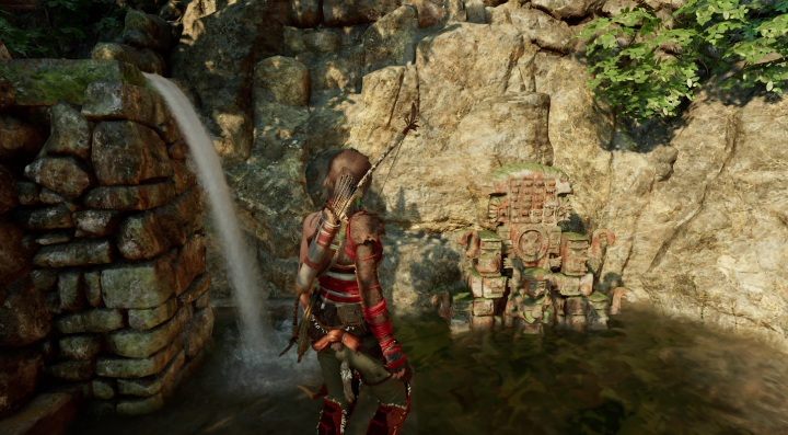 Mural(1) ten znajdziesz po lewej stronie obozowiska o nazwie Paititi Market - Murale w Ukrytym Mieście | Sekrety w Shadow of the Tomb Raider - Shadow of the Tomb Raider - poradnik do gry