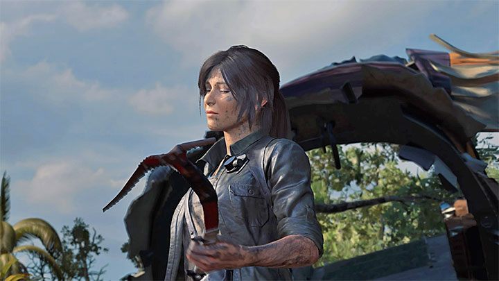 Musisz przejść po powalonym drzewie i zaliczyć krótki zjazd - Jak odzyskać stracony nóż, łuk i czekan w Shadow of the Tomb Raider? - Shadow of the Tomb Raider - poradnik do gry